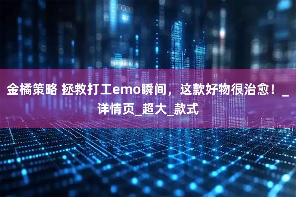 金橘策略 拯救打工emo瞬间，这款好物很治愈！_详情页_超大_款式
